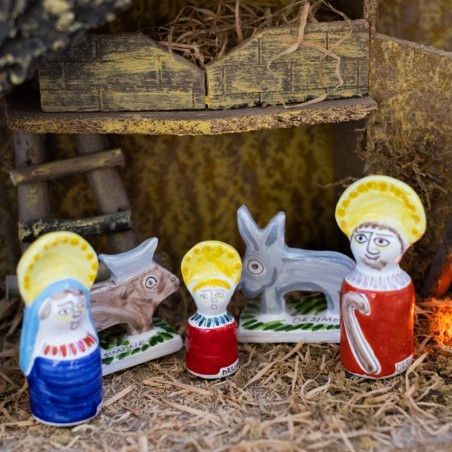 handpainted Characters of the Nativity Scene christmas crib de simone pottery handpainted Characters of the Nativity Scene christmas crib de simone pottery